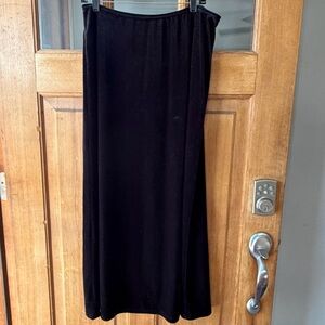Scott McClintock Classic Black Velvet Maxi Skirt